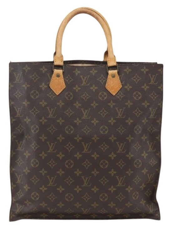 LOUIS VUITTON Monogram Sac Plat Hand Bag M51140 LV Auth BA9399 - Picture 2 of 16